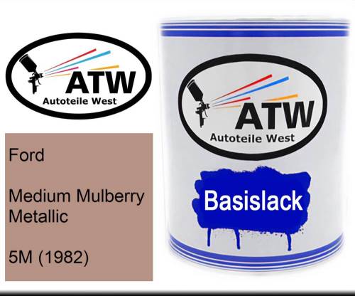 Ford, Medium Mulberry Metallic, 5M (1982): 1L Lackdose, von ATW Autoteile West.